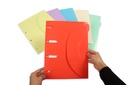 Smartfolder geperforeerde opbergmappen gelamineerd A4 assorti 6 stuks