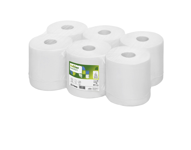 Poetspapier Satino CF1 Comfort 1-laags 300m 857 vel wit 317040
