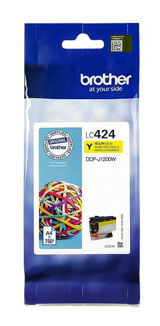 Cartouche d'encre Brother LC-424Y jaune
