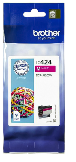 Cartouche d'encre Brother LC-424M rouge