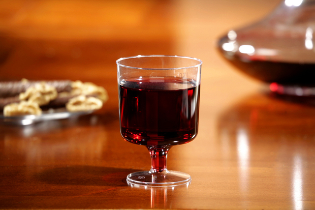 Verre à vin Papstar 200ml Ø 72mm plastique transparent 10 pièces