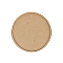 Couvercle récipient à soupe IEZZY Ø98mm kraft 25 pièces