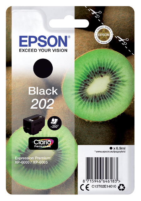 Inktcartridge Epson 202 T02E14 zwart