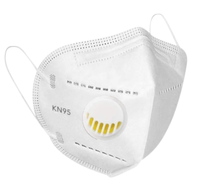 Masque FFP2-KN95 avec valve blanc