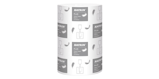 Papier d'essuyage Katrin Plus S 2 épaisseurs 261 feuilles blanc