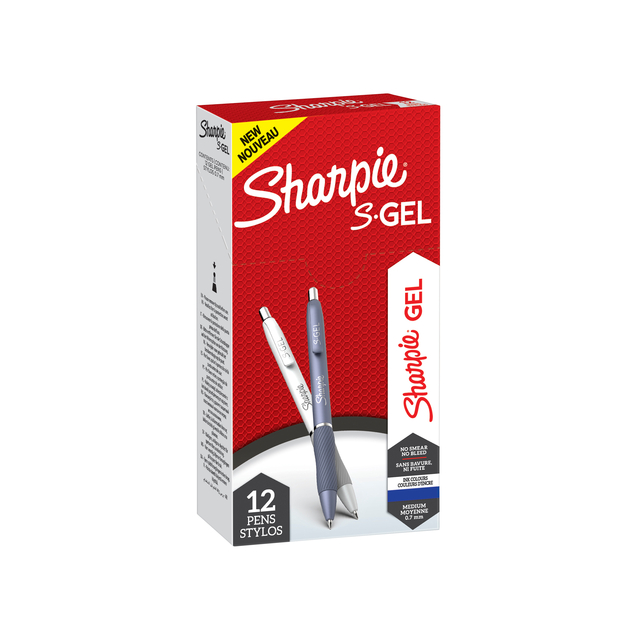 Stylo gel Sharpie S-gel Fashion assorti encre bleue