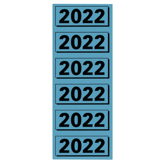 Etiquette dorsale Elba 2022 57x25mm bleu