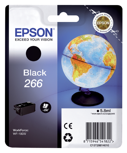 Cartouche d'encre Epson 266 T2661 noir