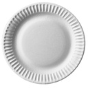 Bord IEZZY Ø150mm karton 100 stuks wit