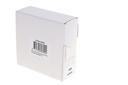 Etiket Rillprint 25mm 500st op rol rond wit
