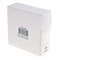 Etiket Rillprint 25mm op rol transparant 500 stuks