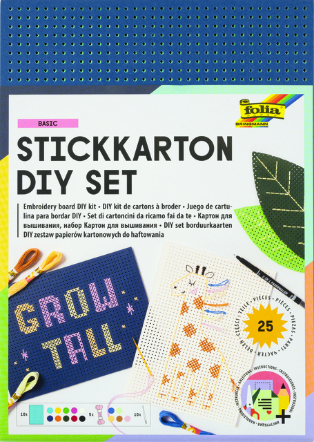Kit broderie Folia 25 pièces