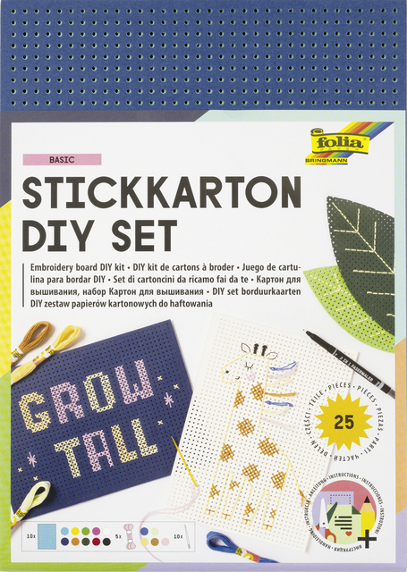 Kit broderie Folia 25 pièces