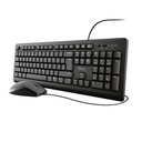 Toetsenbord Trust Primo + muis QWERTY zwart