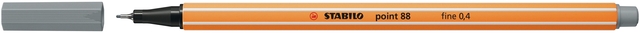 Fineliner STABILO point 88/95 fijn middelkoud grijs