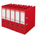 Classeur à levier Esselte Vivida N°1 multipack 75mm A4 5 pièces rouge