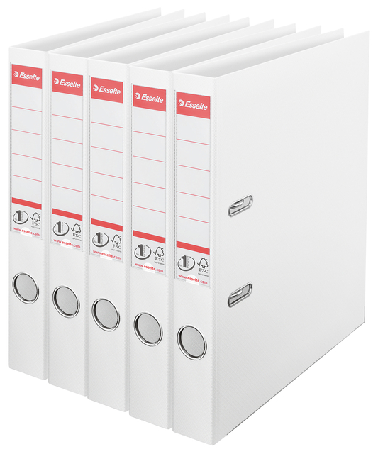 Classeur à levier Esselte N°1 Power PP 50mm blanc 5 pièces