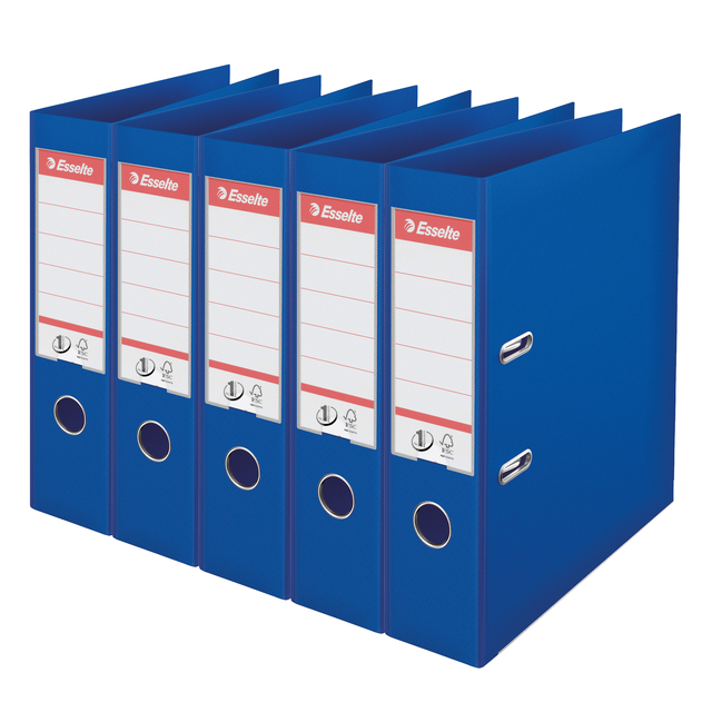Classeur à levier Esselte Vivida N°1 multipack 75mm A4 5 pièces bleu