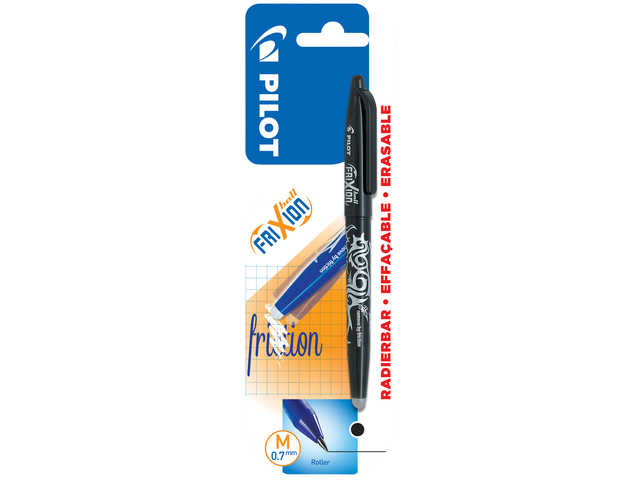 Roller PILOT FriXion Medium noir blister 1 pièce