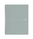 Cahier spirale Oxford Origin A4+ ligné 140 pages 80g gris