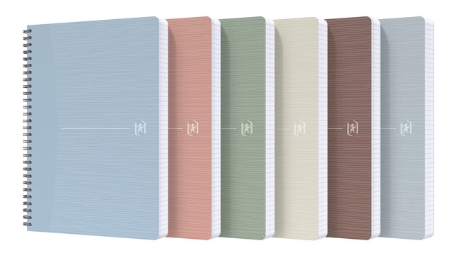 Cahier spirale Oxford My Rec'Up A5 ligné 180 pages 80g assorti