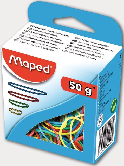 Elastiek Maped 50 gram assorti