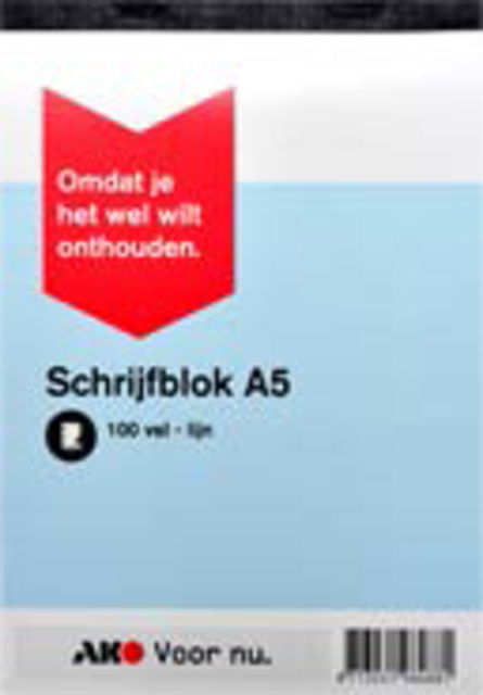 AKO schrijfblok A5 lijn 100v