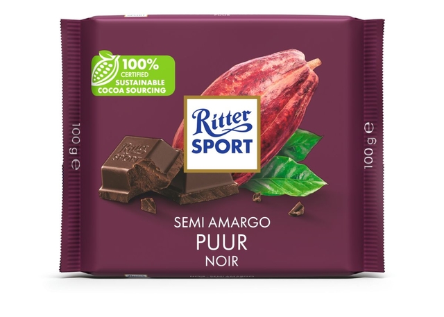 Chocolade Ritter Sport puur 100gr
