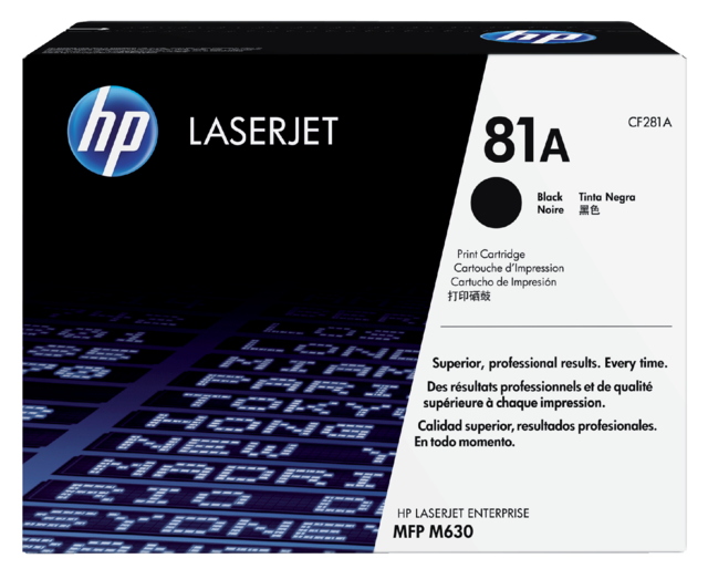 Cartouche toner HP CF281A 81A noir