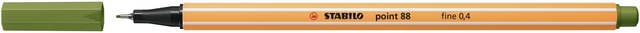Fineliner STABILO point 88/35 fijn mosgroen