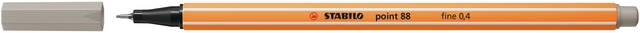 Fineliner STABILO point 88/93 fijn warm grijs