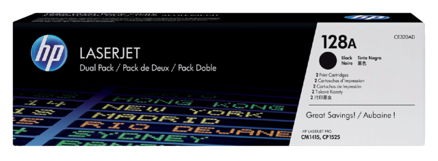 Cartouche toner HP CE320AD 128A noir