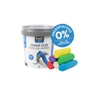 Craie de trottoir à modeler Creall seau 6 couleurs à 125g