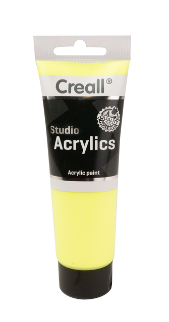 Peinture acrylique Creall Studio Acrylics 75 fluor jaune