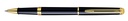 Roller Waterman Hémisphère Noir Laqué GT Fin