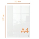 Bloc-notes acrylique Nobo A4 transparent