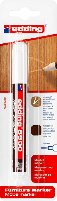 Marqueur edding 8900 Meuble ogive 1,5-2mm mahomie blister 1 pièce