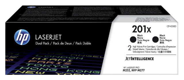 Cartouche toner HP CF400XD 201X noir 2x