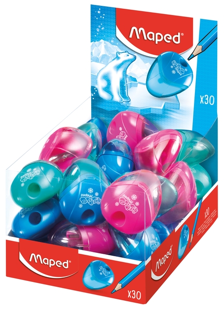 Taille-crayon Maped Igloo 1 trou présentoir 30 pièces assorti