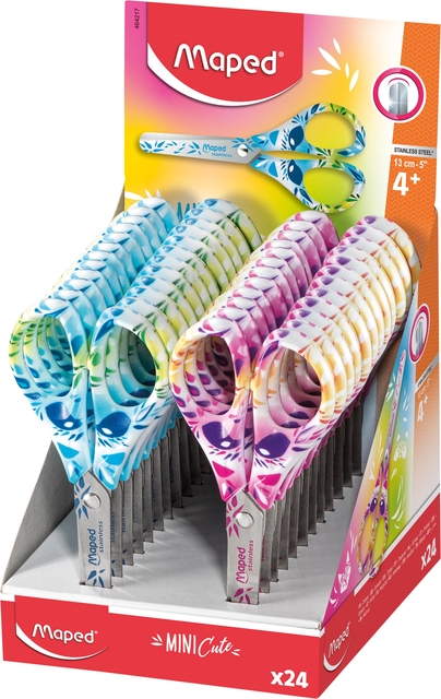 Ciseaux Maped Mini Cute 13cm présentoir 24 pièces assorti