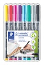 Feutre Staedtler Lumocolor 318 permanent F set 8 couleurs