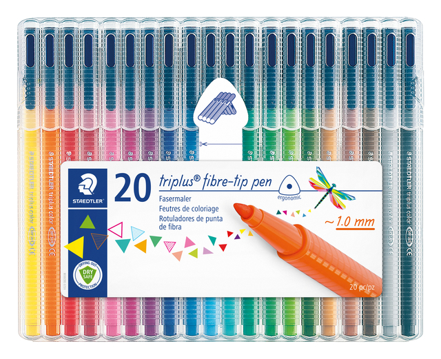 Feutre de coloriage Staedtler 323 triplus Color 20 couleurs