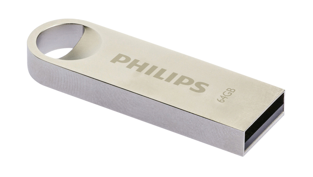 Clé USB 2.0 Philips Moon USB-A 64Go argent