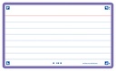 Flashcard Oxford 2.0 75x125mm 80 feuilles 250g ligné violet