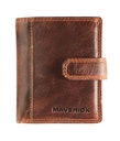 Port-cartes Maverick The Original super compact RFID cuir marron