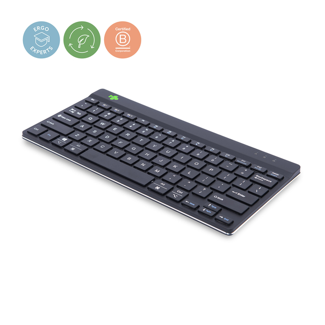 Clavier ergonomique compact R-Go Break sans fil QWERTY noir