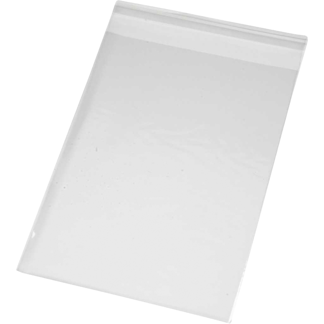 Sachet cellophane Creativ Company 17,3x12,3 25 microns avec bande adhésive 200 pièces