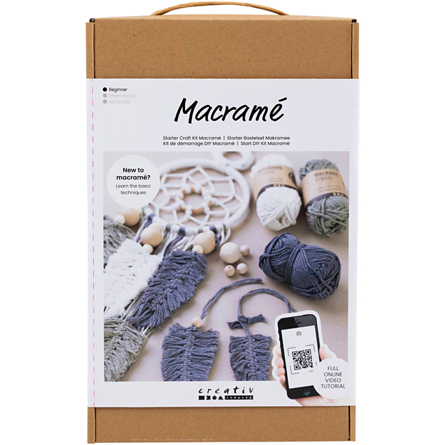 Set macramé Creativ Company DIY 16 pièces