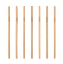 Paille flexible IEZZY carton 6x240mm 100% Fair 200 pièces brun