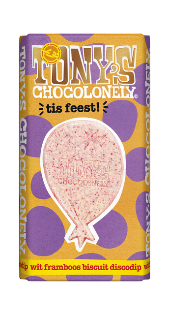 Chocolat Tony's Chocolonely Gifting bar 'Tis feest' 180g